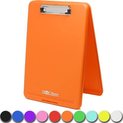 Think2Master Black Plastic Storage Clipboard. | 25% Heavier & 25% Sturdier| Heavy Duty and Won’t Flex or Bend Like Other Brands (Compare The Weight). Storage Compartment Holds 150 Letter Sized Paper.