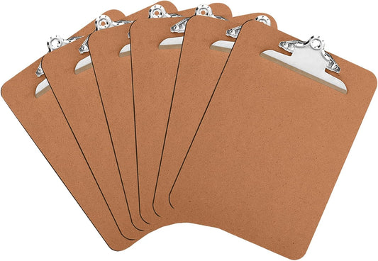 HERKKA 10 Pack Hardboard Office Clipboards - A4 Letter Size, ECO Friendly