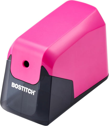 Bostitch Office Battery Pencil Sharpener, 4X Longer Cutter Life, Tip Saver Technology, Black (BPS4-BLK)