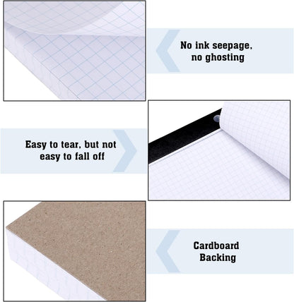 BESARME Large Engineering Graph Paper 22" x 17", 100 Sheets/200 Pages Large Graph Paper Pad Engineering Papers Drafting Papers for Engineer Architect Designer Mathematician Draftsman