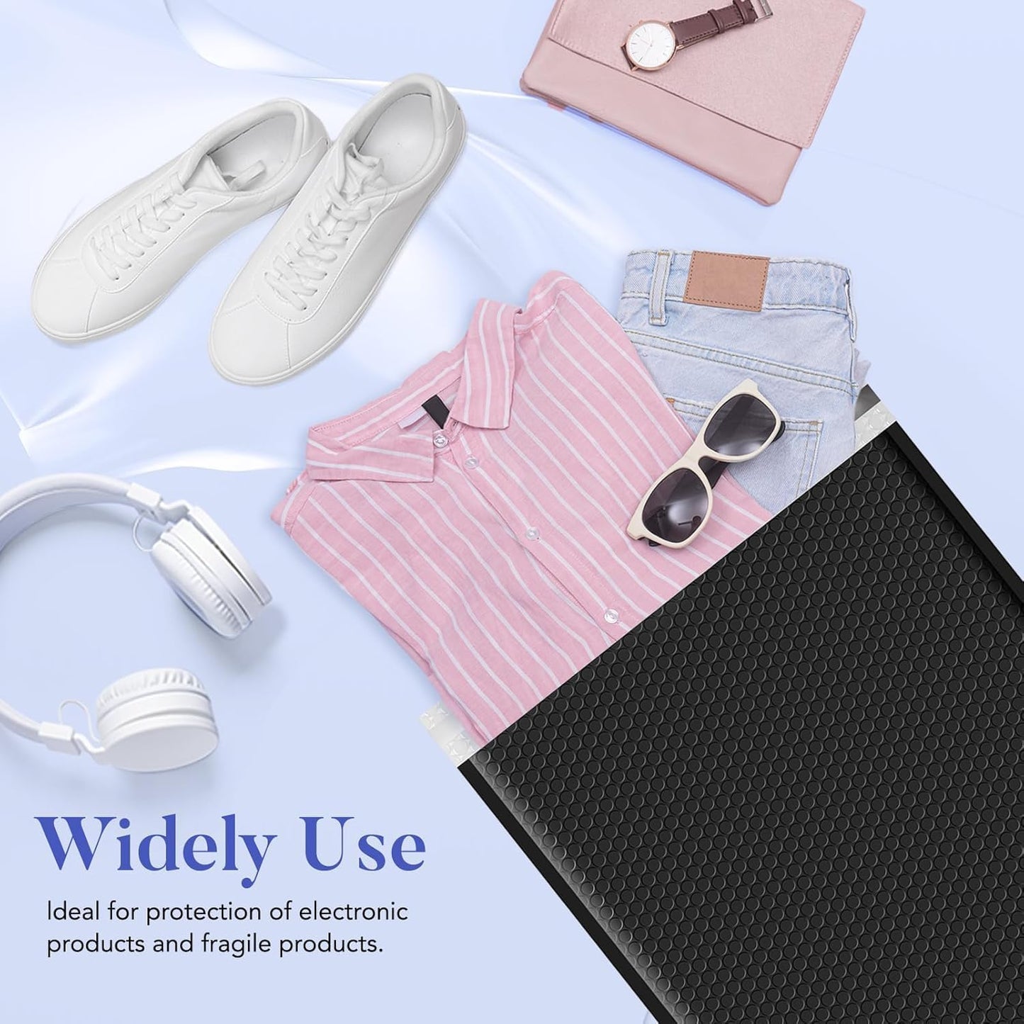 Fuxury Bubble Mailer 6x10" 100 Pack White Bubble Mailers Usable Size 6x9" Self Seal Padded Mailing Envelopes Opaque Bubble Padded Mailer for Small Business Mailing Jewelry Makeup Small Items