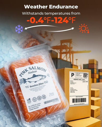 MUNBYN Thermal Direct Shipping Label (Pack of 500 4x6 Per Fanfold Labels) - Commercial Grade