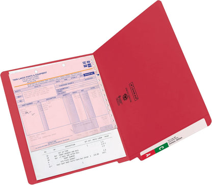Smead End Tab File Folder, Shelf-Master Reinforced Straight-Cut Tab, Letter Size, Green, 100 per Box (25110)