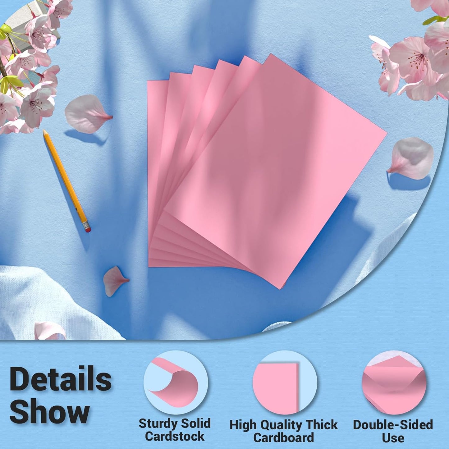 Cardstock 8.5 x 11, Thick Printer Paper 75 lb/200 gsm, 40 Sheets Card Stock White, Heavy Card stock, White CardStock Paper for Invitations, Diy Cards, Business Cards, Menus, Crafts, Drawing etc