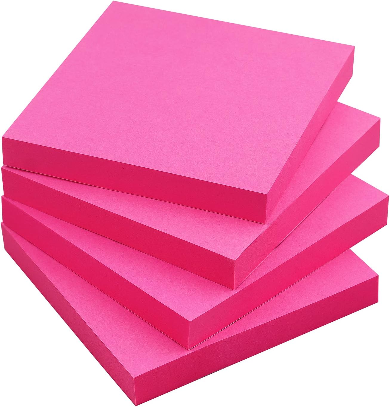 Sticky Notes 3x3 Self-Stick Notes Bright Colors Sticky Notes 4 Pads 100 Sheets/Pad (Yellow)