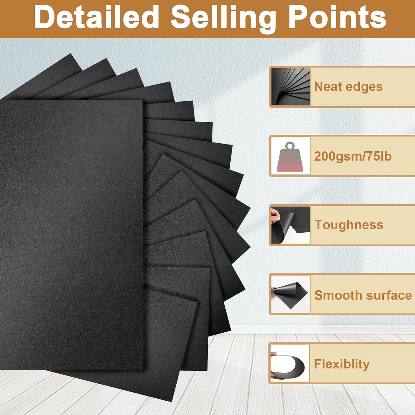 Silunkia 40 Sheets Gold Shimmer Cardstock 8.5 x 11 Certificate Paper, 75lb Craft Paper Card Stock for Cards Making, Birthday Decorations, Wedding Invitations, Greeting Cards