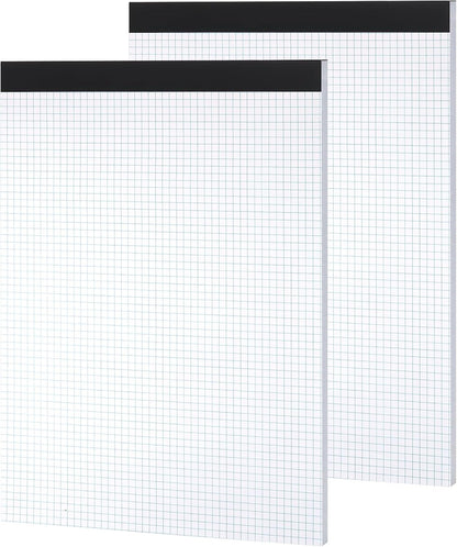 Thboxes 30 Sheets Graph Paper , 11.6" X 8.5" 4x4（4 Squares Per Inch）Easy Tears Off Grid Paper Pad 2 Pack Engineering Technical Drawings Plotting, Graph Paper Notebook for School, Office Graph Notepads