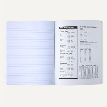 Amazon Basics Composition Notebook, College Ruled, 100 Sheets, 9.75" x 7.5", Assorted Marble Colors, 12-Pack