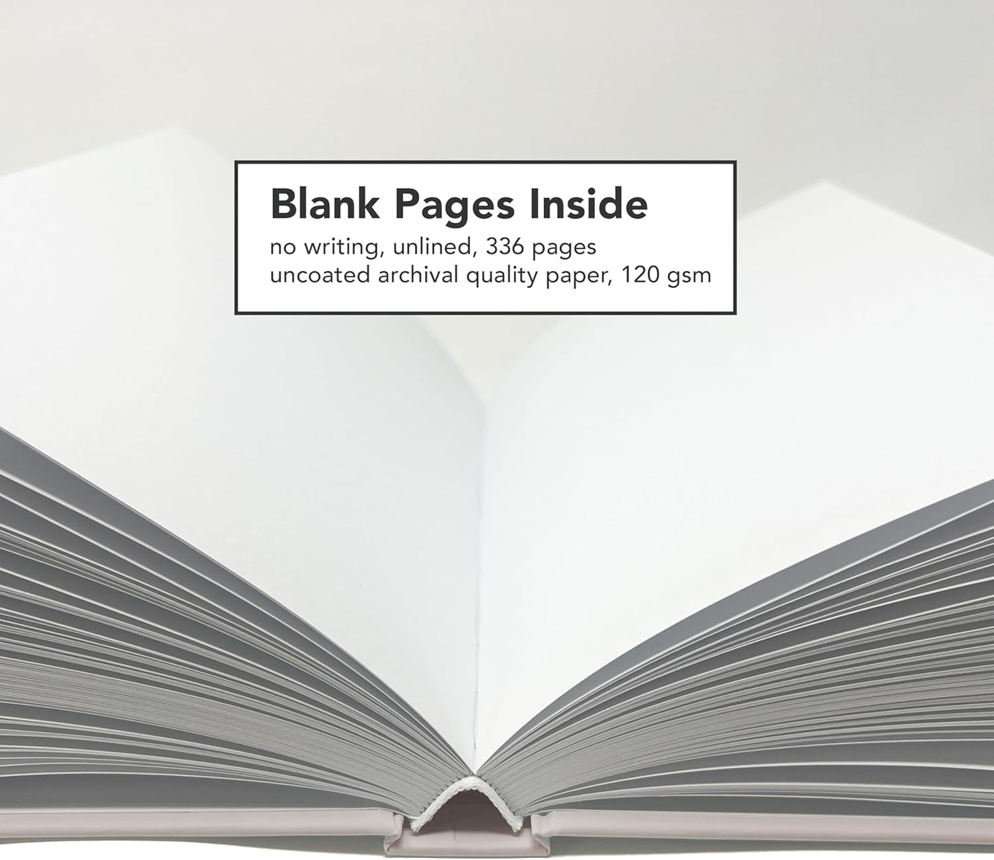 CovoBook™ Blank Hardcover | Premium Sketchbook Journal Guest Book | Photo Prop Home Decor (Black, Size 9)