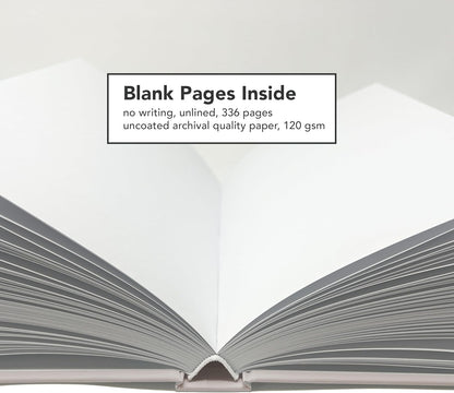 CovoBook™ Blank Hardcover | Premium Sketchbook Journal Guest Book | Photo Prop Home Decor (Black, Size 9)