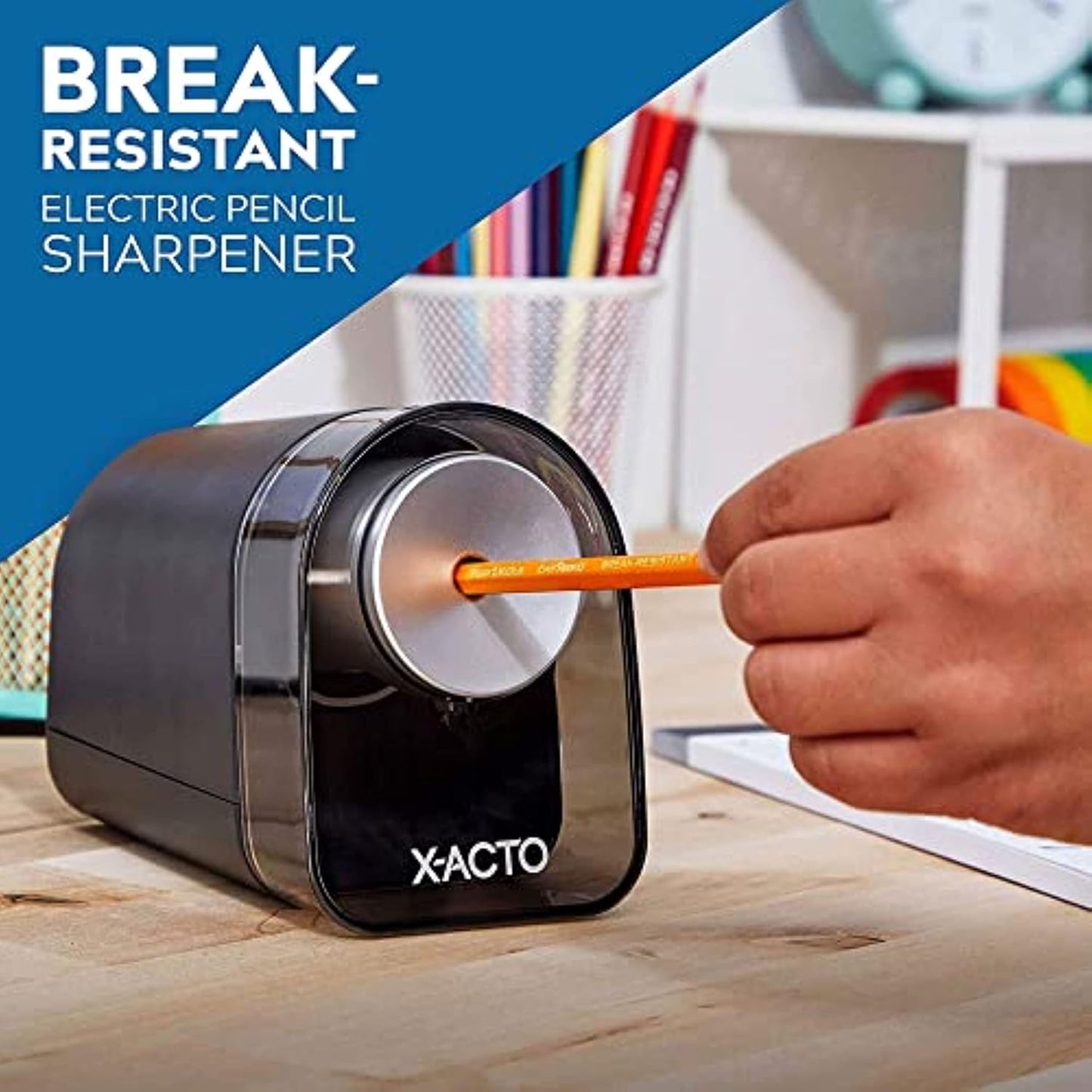 X-ACTO XLR Electric Pencil Sharpener, Black, 1 Count - Back to School, Teacher, Classroom Supplies