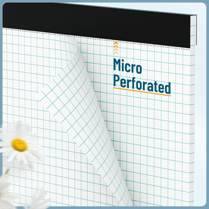 AILZFEI Graph Paper Notebook 8.5 x 11 Grid Paper Pad Quad Ruled, 2 Pack, 30 Sheets per Pad, White, 4x4 (4 Squares per inch), Easy-Tear Perforations, 8.5"x11" Quad Ruled Grid Paper Pad