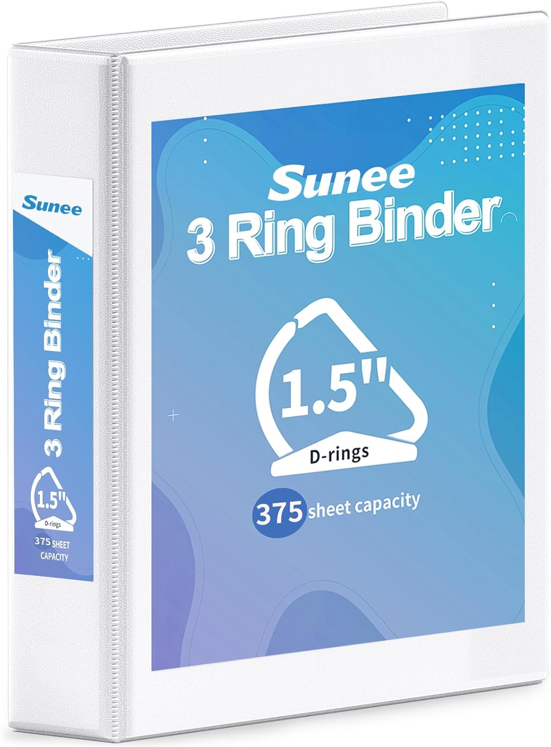 SUNEE 3 Ring Binder 2 Inch, Clear View Binder Three Ring PVC-Free (Fit 8.5x11 Inches) for School or Office Supplies, Light Purple, 1 Pack