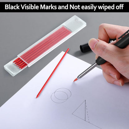 Hiboom 24 Pieces 2.8mm HB Refill for Carpenter Pencil, Study Long Lasting Pencil for Mechanical Pencil Woodworking Construction (Black)