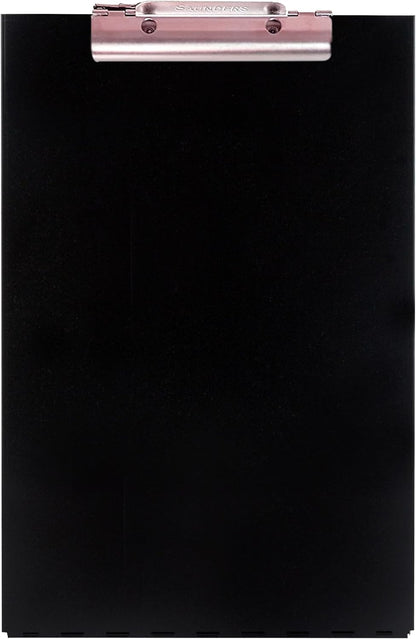 Saunders Cruiser-Mate Black Aluminum Clipboard with Storage, Dual Tray Nursing Folio, HIPAA Compliant Medical Chart Holder, Heavy Duty Recycled Metal, Self-Locking Latch, Made in USA
