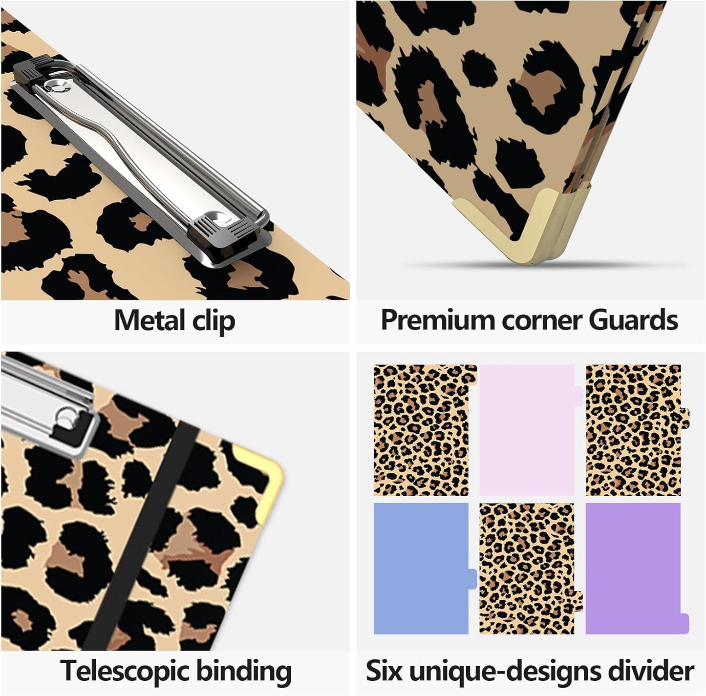 3 Ring Binder 2 Inch Round Ring Binder with 6 Tab Dividers，2 Interior Pockets，Cute Binder Clipboard with Storage, for School Office, Portfolio(Almond Tree)