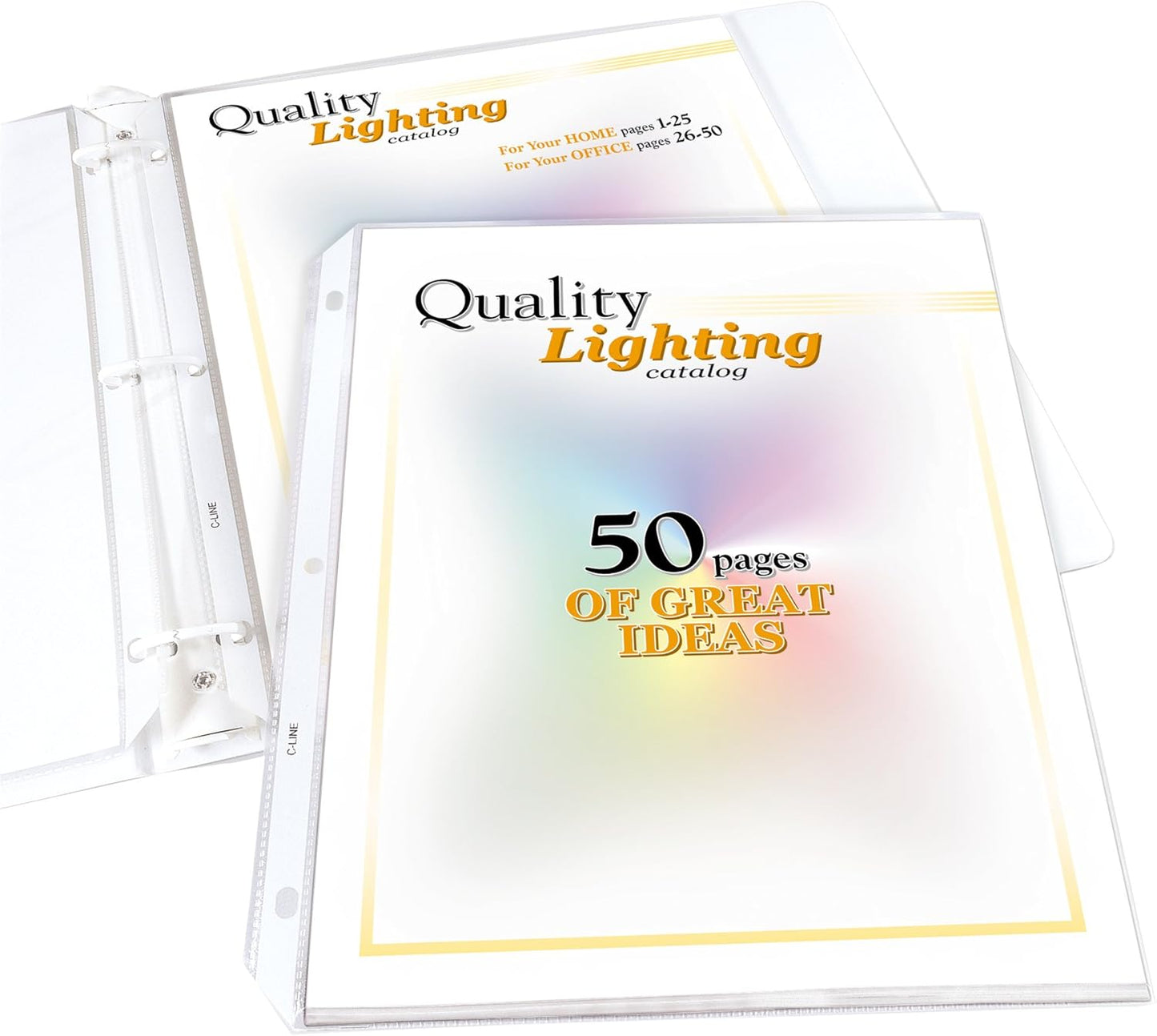 C-Line High Capacity Polypropylene Sheet Protectors, Clear, 50", 11 x 8.5, 25/BX