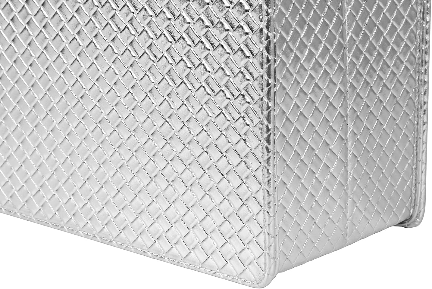 HofferRuffer Magazine Basket Holder, Foldable Magazine Rack, Document File Holder Organizer, File Folder, Newspaper Storage Bin Organizer for Home or Office (Brown)