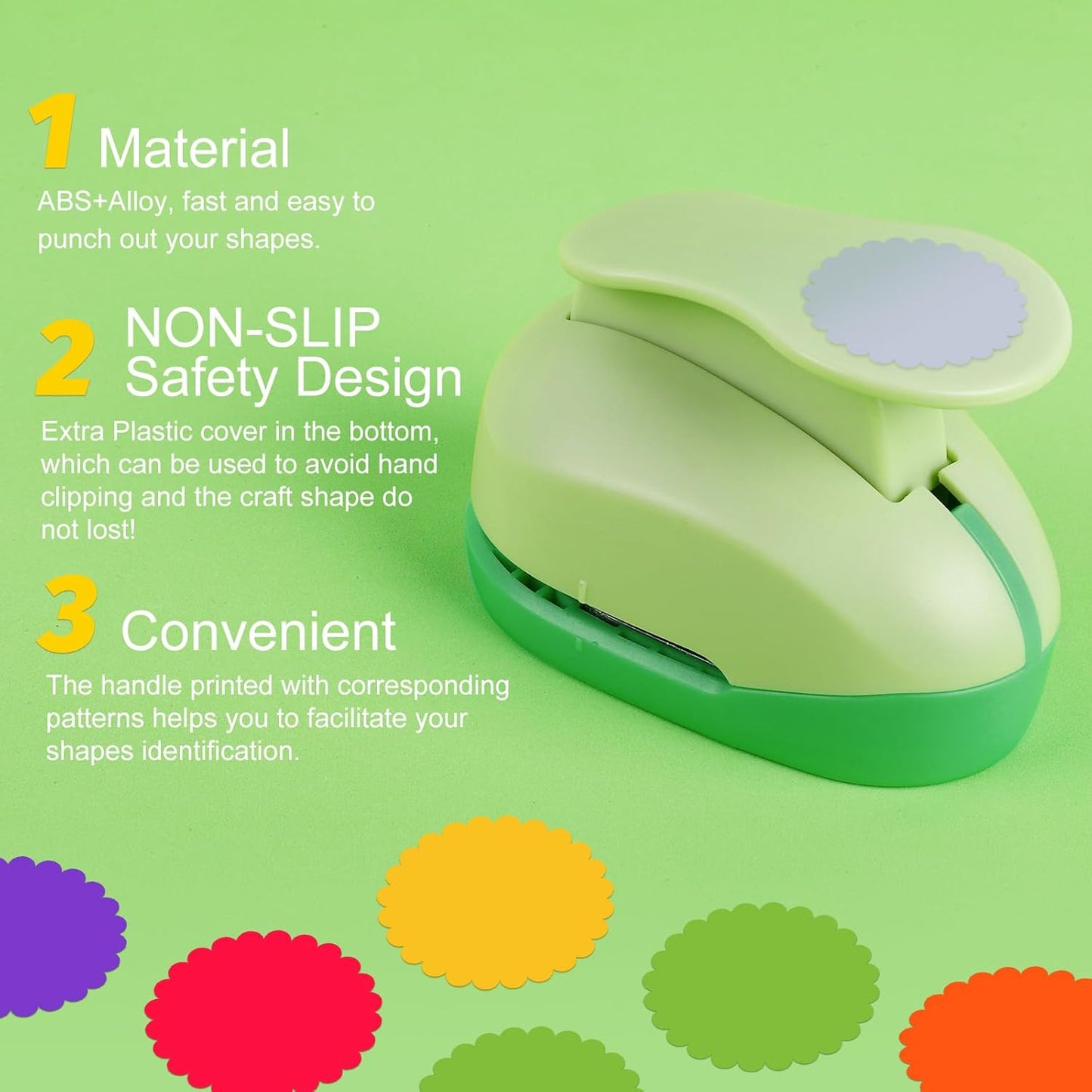 UCEC 2 Inch Circle Punch, Paper Punch, 2 Inch Hole Punch, Circle Hole Punch Cutters for Paper Crafts DIY Handmade Crafting Scrapbook Tools Cards Arts Fun Projects