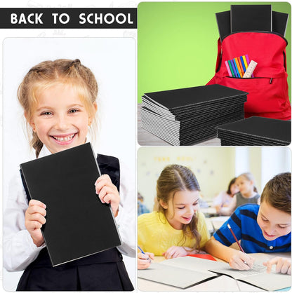 Handepo 100 Pack A5 Composition Notebooks 72 Pages/36 Sheets Ruled Lined Composition Kraft Notebooks Bulk Soft Cover Journals Travel Memo for Students Classroom Office Supplies(a5, Colourful)