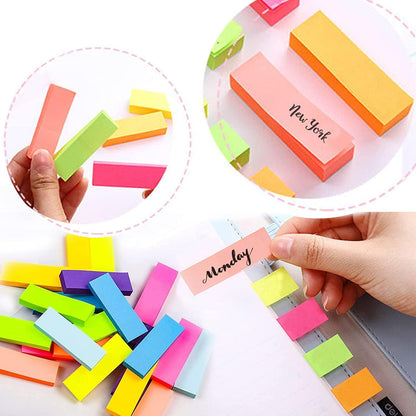 Sticky Notes, 1600 Sheets 1 x 3 in Self Sticky Notes Pad Colour Sticky Notes Super Sticky Notes Pad for Office Home School Meeting(8 Colors)