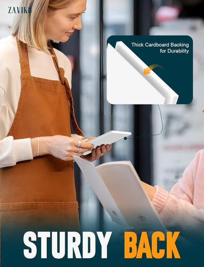 Note Pads 4x6, 6 Pack Mini Blank Notepad 4x6, Small Notepads 4x6 Paper Pads, Scratch Pads 4x6 Small Pads of Paper, Memo Pads 4x6, White Server Note Pad Paper, Small Pocket Notebook 4x6, 50 Sheets/Pad