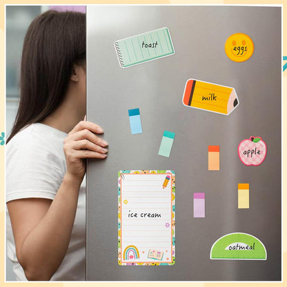 B1ykin Cute Sticky Notes Set - Stay Alive Skeleton Shaped Self-Stick Notes Pad, 550 Sheets Writing Memo Pages Sticky Notepad for Teacher Appreciation Gifts, School Office Supplies (Funny Skeleton) - Colors B