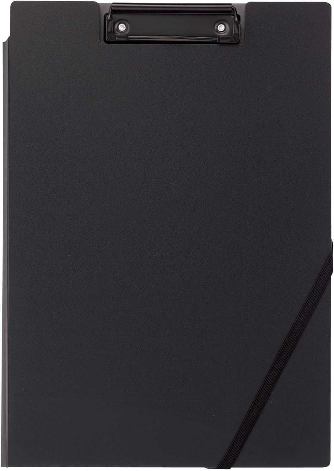 Kokuyo Clipboard Folder, Black A4 Foldable Clipboard Folio with Clip. 360 Degree Binder Clipboard with Elastic Band, File Cover Work Folder Clipboards with Pen Slot. Japan Import (Joha-MC50D)