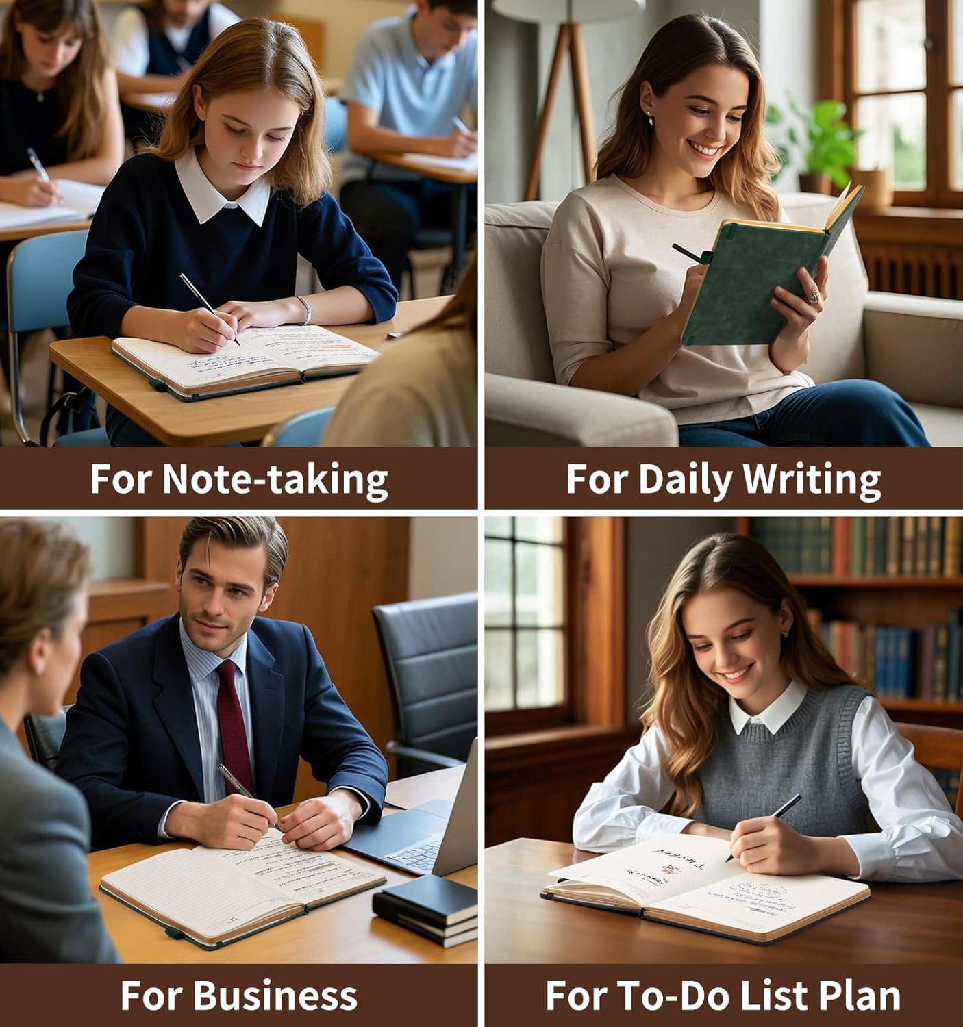 Lined Journal Notebook, A5 200 Pages Leather Journals For Writing Women & Men Travel,business,work & School,college Ruled Notebooks Hardcover Journaling Notebooks Daily Diary, 5.7'' X 8.3''-Purple