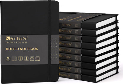 &And Per Se Lined Journal Notebook, 160 Pages, A5 5.7 x 8 inches College Ruled Thick Paper Notebook Journals for Writing, Hardcover Notebooks for Women Men Office School (1 Pack, Green) - Colors B