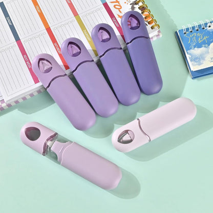 Temiary 12Pcs Cute White Smooth Pull Out Tape, Easy to Use White Correction Pens, 1/5 x 236in Smooth Writing & Aesthetic Office School Supplies (Purple)