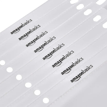 Amazon Basics Heavy Duty Sheet Protectors for 3 Ring Binder, Top Loading, Clear Plastic, 8.5 x 11 inch, 500-Pack