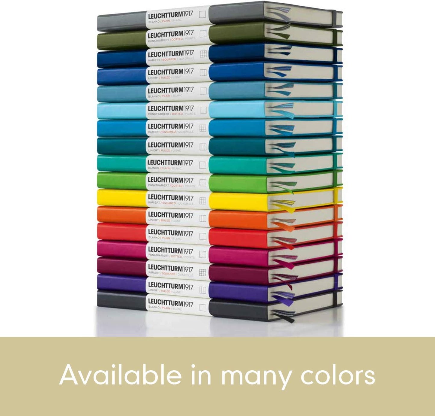 LEUCHTTURM1917 - Notebook Hardcover Medium A5-251 Numbered Pages for Writing and Journaling (Navy, Ruled)