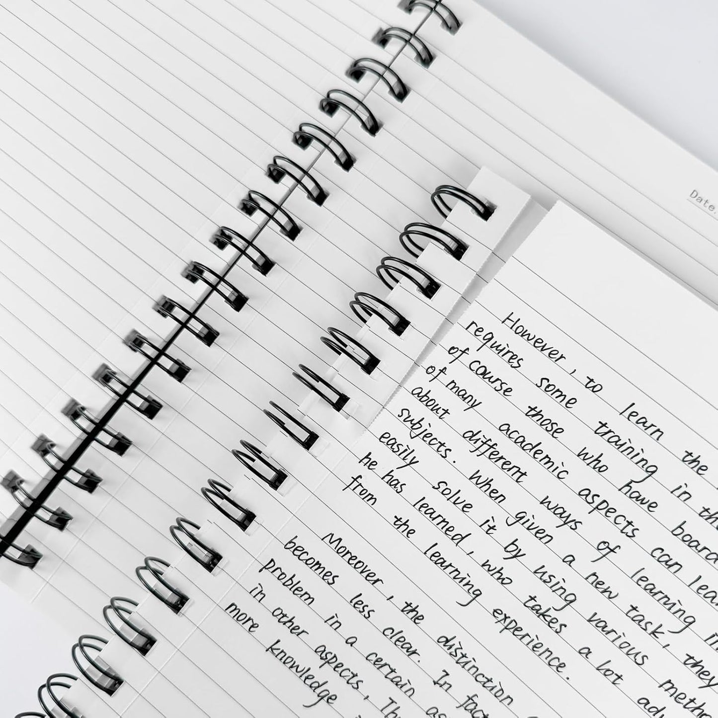 Large Lined Notebook Spiral Notebook 8.5" x 11"-4 Pack LINED Notebook 7mm Ruled Hardcover Notebook 120 Pages 100 GSM Thick Paper Notebook Hardcover Journal for School, Office,Study and Notes