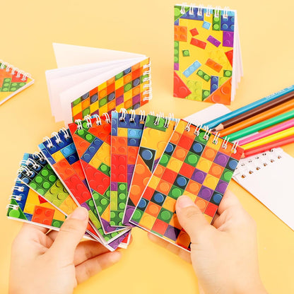 Hooqict 24 Pack Small Pocket Notebook Mini Notebooks Bulk Small Spiral Notepads with 8 Colors, Memo Note Pads for Kids, Work, Office, School, 3.9 x 2.4 Inches