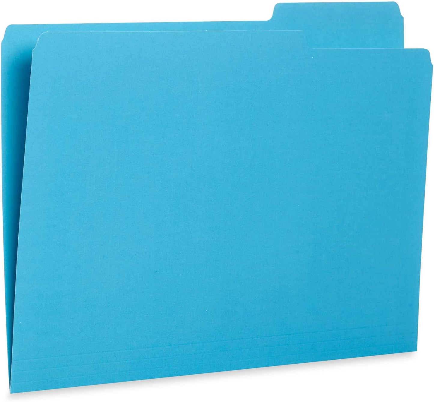File Folder, 1/3 Cut Tab, Letter Size, Yellow, Great for Organizing and Easy File Storage, 100 Per Box