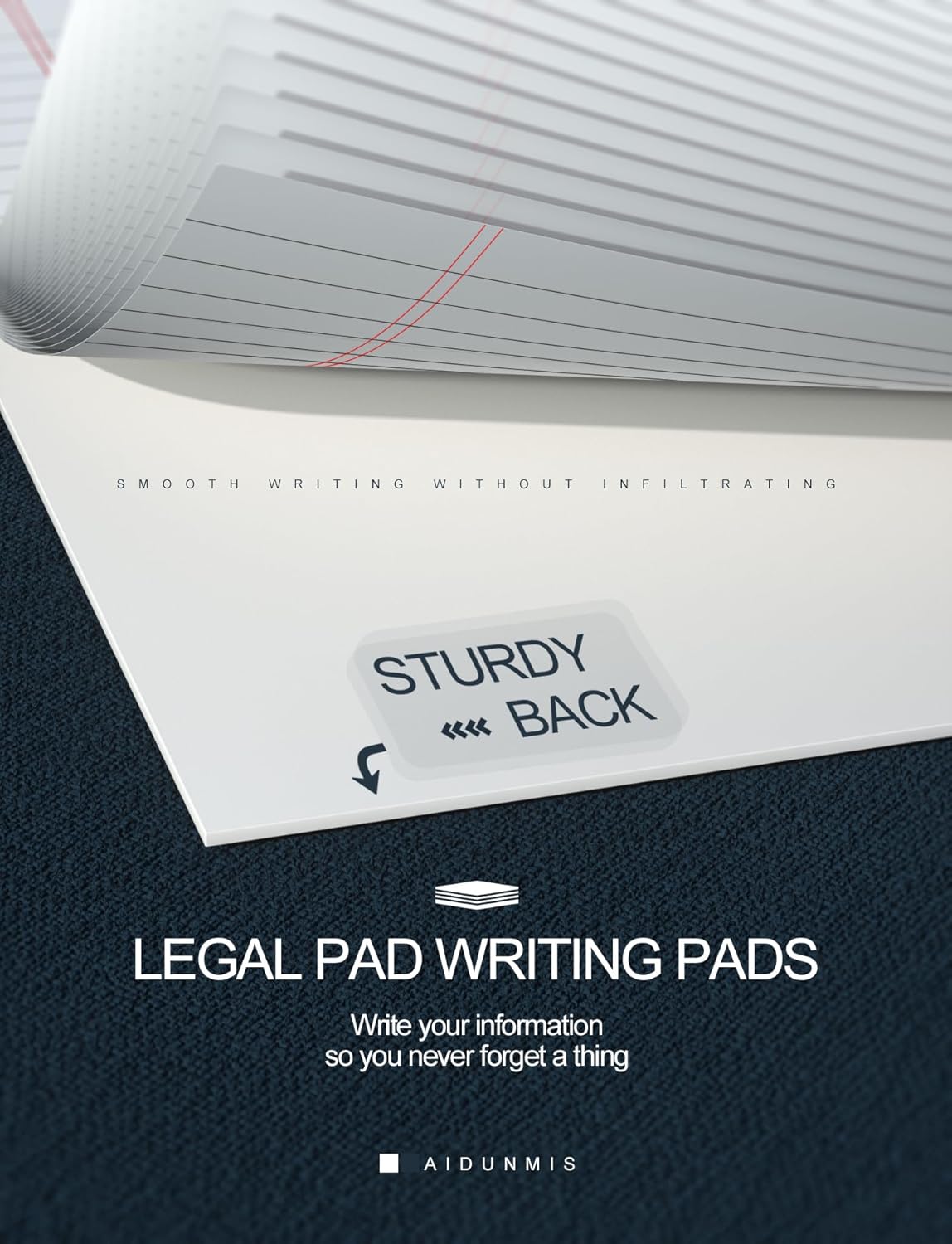 Legal Pads 8.5 x 11 White Note Pads 8.5 x 11 In 2 Pack Notepads 8.5 x 11 Writing Pads of Paper 8.5 x 11 Legal Notepads Wide Ruled White Lined Paper Pads 8.5 x 11 30 Sheets Per Legal Note Pads 8.5 x 11