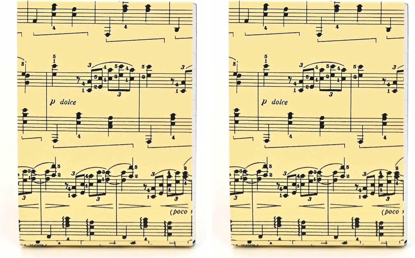 Graphique Sheet of Music Pocket Notes – Pocket Notebook with "Just a Note" Interior and Matching Sheet Music Magnetic Lid Case, 75 Full Color Pages, 3" x 4"