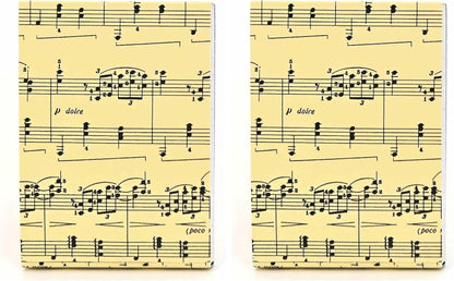 Graphique Sheet of Music Pocket Notes – Pocket Notebook with "Just a Note" Interior and Matching Sheet Music Magnetic Lid Case, 75 Full Color Pages, 3" x 4"