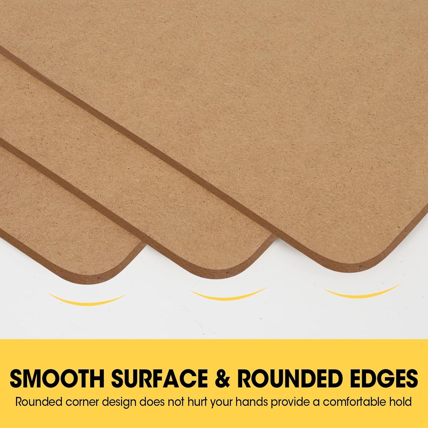 20 Pack Clipboards Bulk, Clipboards for Classroom, Letter Size (9 x 12.5 Inch) Wooden Clipboard, Hardboard Office Clipboard, Classroom Supplies