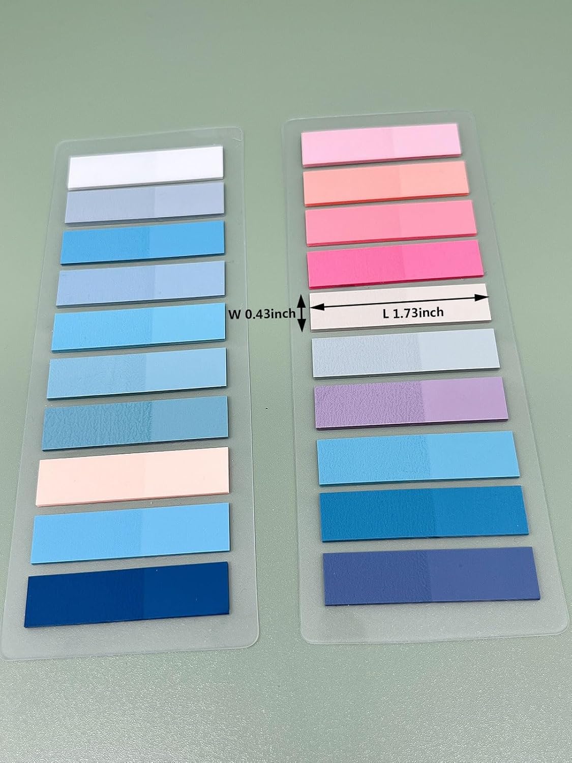 2400 Pcs Morandi Sticky Tabs, 12 Sheets Sticky Index Tabs, Book Tabs, Page Markers, Colorful Book Annotating Tabs, Page Tabs, Sticky Flags, Transparent Sticky Note Tabs, File Index Tabs with Ruler