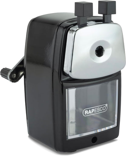 Rapesco 64 Desk Top Pencil Sharpener, Black (R64000B2)