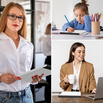 Legal Pads 8.5 x 11 College Ruled Note Pads 8.5 x 11.75 Yellow Notepad 80gsm Lined Paper Pads, 30 Sheets per Pad, 2 Pack Perforated Writing Pads Perfect for Office, Home, School