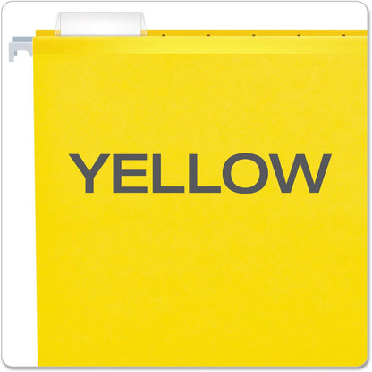 Pendaflex Reinforced Hanging File Folders, Letter Size, Bright Green, 1/5 Cut, 25/BX (4152 1/5 BGR)