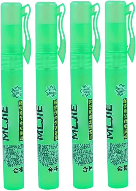 Thermal Paper Eraser Spray Quick Dry White Out Liquid Spray with Lid 4PCS Portable Correction Fluid for Documents, Labels, Packages, Shipping Addresses Office Products..