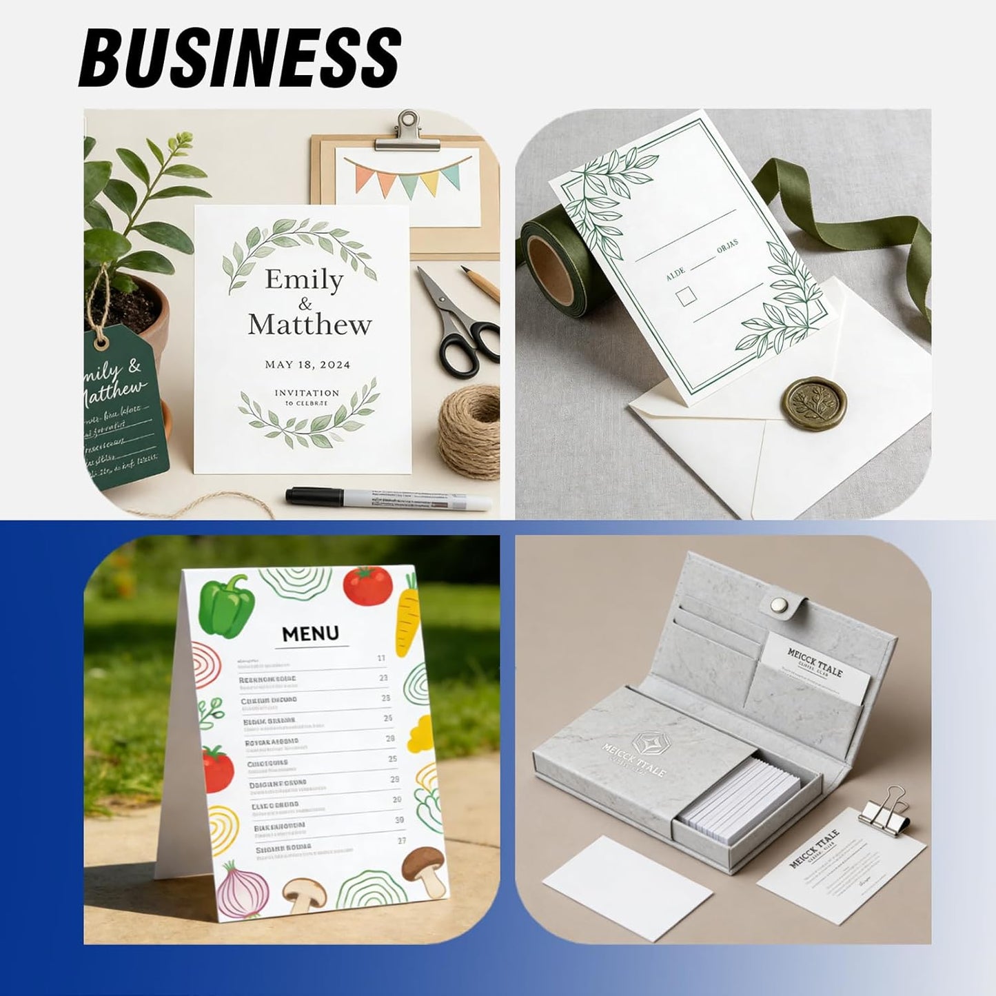 Veritas White Cardstock 8.5 x 11”, 110LB Index/199GSM Heavyweight Card Stock, 100 Sheets, Thick Cardstock Printer Paper for Copy, Printing, Art Projects, Invitations, Made In USA