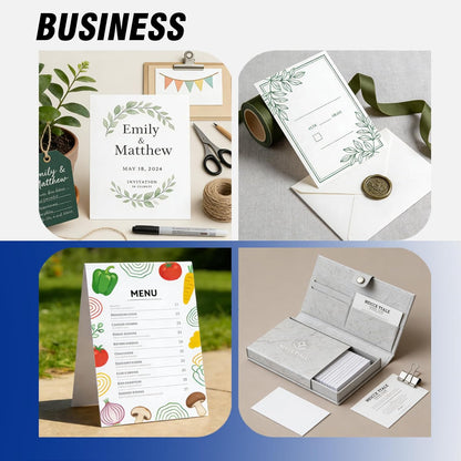 Veritas White Cardstock 8.5 x 11”, 110LB Index/199GSM Heavyweight Card Stock, 100 Sheets, Thick Cardstock Printer Paper for Copy, Printing, Art Projects, Invitations, Made In USA