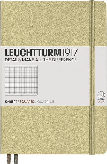 LEUCHTTURM1917 - Notebook Hardcover Medium A5-251 Numbered Pages for Writing and Journaling (Navy, Ruled)