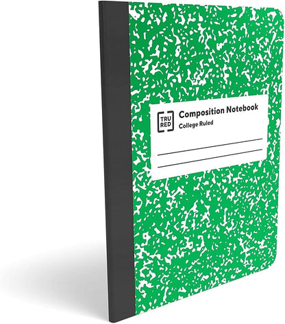 STAPLES Composition Notebook, 9.75” x 7.5”, College Ruled, 100 Sheets, Assorted Colors, 48/Carton