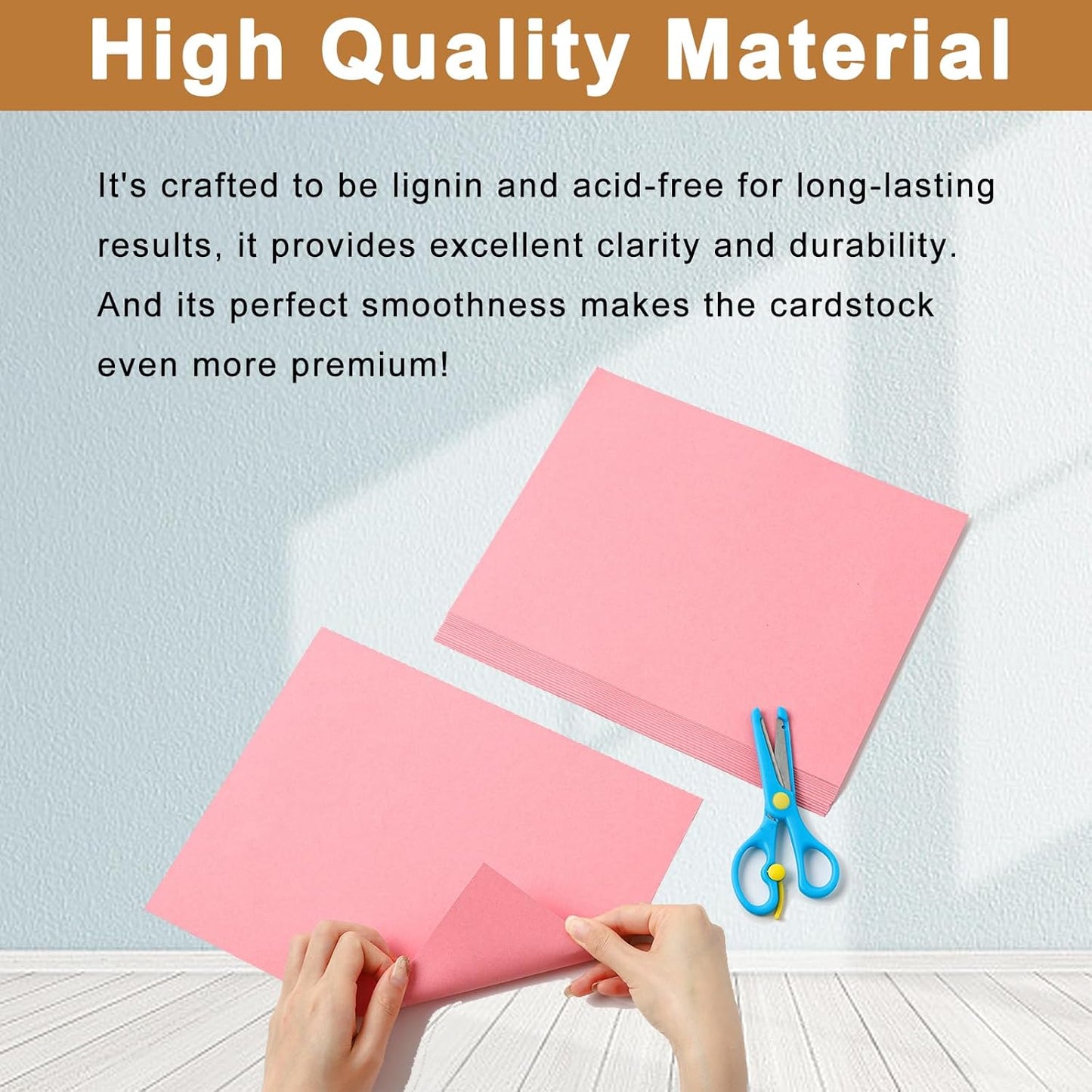 Silunkia 100 Sheets White Cardstock 5 Assorted Sizes Craft Paper, 200gsm/75lb White Card Stock Certificates Paper for DIY Cards Making, Business Cards, Wedding Invitations, School Crafting, Menus